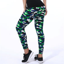 Load image into Gallery viewer, YSDNCHI 2020 Camouflage Womens for leggins Graffiti Style Slim Stretch Trouser Army Green Leggings Deportes Pants K085