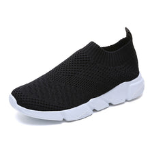 Load image into Gallery viewer, Women Shoes 2020 New Flyknit Sneakers Women Breathable Slip On Flat Shoes Soft Bottom White Sneakers Casual Women Flats Krasovki