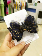 Load image into Gallery viewer, Thumbelina Halloween Party Bows Hairgrip Glitter Hair Bows with Clip Dance Party Bow Hair Clip Girls Hairpins Hair Accessories