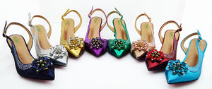 Purple color Fashion Italian Shoes With Matching Clutch Bag Hot African Big Wedding With High Heel Sandals and Bag Set