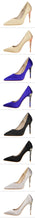 Load image into Gallery viewer, Elegant Metal Carved Heels Women Pumps 2019 High Quality Fashion Sexy Silk High Heels 13 Color 10cm Shoes Woman Wedding Shoes