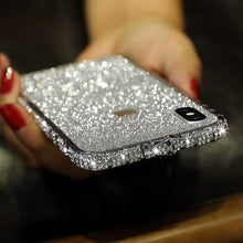 Load image into Gallery viewer, for iPhone 11 Pro Max Case Xs Max Xr X 10 8 7 6 Plus Luxury Bling Diamond Metal Bumper Glitter Stick Cover Girl Women Rhinestone