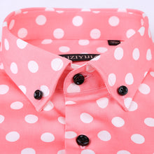 Load image into Gallery viewer, 2019 Spring New Men Polka Dot Printing Long Sleeve Shirt Fashion Male Dress Shirts Casual Formal Cotton Shirt