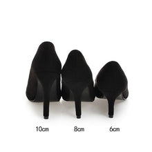 Load image into Gallery viewer, QUTAA 2020 Women Pumps Fashion Women Shoes Spring/autumn All Match Thin High Heel Pointed Toe Flock Wedding Pumps Size 34-43