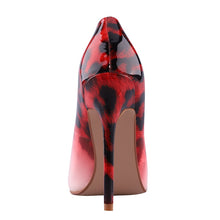 Load image into Gallery viewer, LALA IKAI Women Thin Heel Pumps PU Leather Pointed Toe Ladies Sexy Wedding Party Leopard Shoes Chaussures Femme 014C3381-4