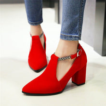 Load image into Gallery viewer, Meotina Women Pumps High Heels Ladies Shoes Elegant Pointed Toe Wedding Female Shoes 2019 Spring Fashion Size 33-43 Blue Black