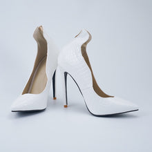 Load image into Gallery viewer, Women Summer High Heel Shoes 2019 New Fashion 12cm Solid Thin Heel Ladies Leather Shoes Business Pointed Toe Pumps Shoes Office