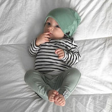 Load image into Gallery viewer, 3PCS Set Newborn Kids Baby Boys Girls Outfits Clothes Tops T-Shirts Long Sleeve + Pants Legging + Hat Casual Clothing