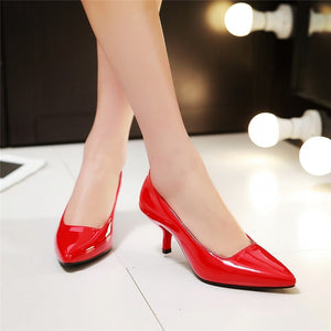 ASUMER Large size 33-48 New fashion high heels shoes pointed toe classic women pumps candy