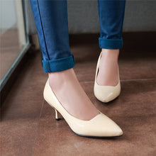 Load image into Gallery viewer, ASUMER Large size 33-48 New fashion high heels shoes pointed toe classic women pumps candy