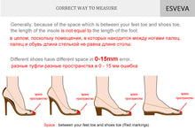 Load image into Gallery viewer, ESVEVA 2020 Women Pumps Shoes Sweet Style Women Shoes Pumps Fashion Square High Heels Size 34-43 Shallow Slip on Pointed Toe