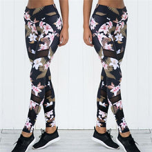 Load image into Gallery viewer, 2020 Sportings Suits Leggings For Women Floral Print High Elastic Fitness Two Pieces Top+Leggings Women Workout Leggings Suits