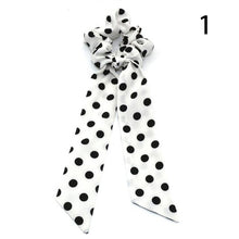 Load image into Gallery viewer, 2020 Print Bow Streamers Hair Scrunchies Ribbon Hair Ties For Women Girls Hair Band Rope Ponytail Holder Hair Accessories