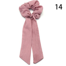 Load image into Gallery viewer, 2020 Print Bow Streamers Hair Scrunchies Ribbon Hair Ties For Women Girls Hair Band Rope Ponytail Holder Hair Accessories