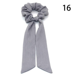 2020 Print Bow Streamers Hair Scrunchies Ribbon Hair Ties For Women Girls Hair Band Rope Ponytail Holder Hair Accessories