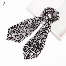 Load image into Gallery viewer, 2020 Print Bow Streamers Hair Scrunchies Ribbon Hair Ties For Women Girls Hair Band Rope Ponytail Holder Hair Accessories