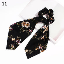 Load image into Gallery viewer, 2020 Print Bow Streamers Hair Scrunchies Ribbon Hair Ties For Women Girls Hair Band Rope Ponytail Holder Hair Accessories