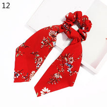 Load image into Gallery viewer, 2020 Print Bow Streamers Hair Scrunchies Ribbon Hair Ties For Women Girls Hair Band Rope Ponytail Holder Hair Accessories