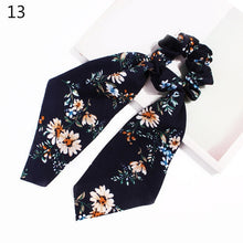 Load image into Gallery viewer, 2020 Print Bow Streamers Hair Scrunchies Ribbon Hair Ties For Women Girls Hair Band Rope Ponytail Holder Hair Accessories