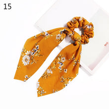 Load image into Gallery viewer, 2020 Print Bow Streamers Hair Scrunchies Ribbon Hair Ties For Women Girls Hair Band Rope Ponytail Holder Hair Accessories