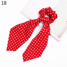 Load image into Gallery viewer, 2020 Print Bow Streamers Hair Scrunchies Ribbon Hair Ties For Women Girls Hair Band Rope Ponytail Holder Hair Accessories