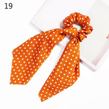 Load image into Gallery viewer, 2020 Print Bow Streamers Hair Scrunchies Ribbon Hair Ties For Women Girls Hair Band Rope Ponytail Holder Hair Accessories