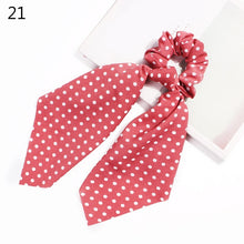 Load image into Gallery viewer, 2020 Print Bow Streamers Hair Scrunchies Ribbon Hair Ties For Women Girls Hair Band Rope Ponytail Holder Hair Accessories