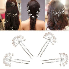 Load image into Gallery viewer, Luxury Pearls Hairpins Hair Ornaments Trendy Shiny Rhinestone Hair Clip Crab Hair Claws