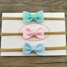 Load image into Gallery viewer, 1PCS Fashion Kids Girls Bow Headbands Solid Hair Band Accessories Headwear Soft Elastic Nylon Hair Accessories