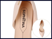 Load image into Gallery viewer, SOPHITINA Comfortable Square Heel Pumps High Quality Genuine Leather Slip-on Shoes Fashion Shallow Special Women&#39;s Pumps C162