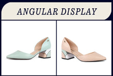 Load image into Gallery viewer, SOPHITINA Comfortable Square Heel Pumps High Quality Genuine Leather Slip-on Shoes Fashion Shallow Special Women&#39;s Pumps C162