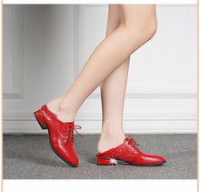 Load image into Gallery viewer, Luxury Designer Shoes Women Pumps 2019 Black Heels Work ladies Large size Leather Shoes Korean Fashion Woman