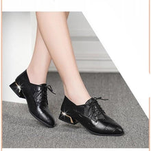 Load image into Gallery viewer, Luxury Designer Shoes Women Pumps 2019 Black Heels Work ladies Large size Leather Shoes Korean Fashion Woman