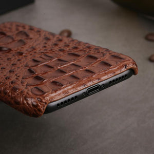 Genuine Leather Case For iPhone 11 Pro X XR XS MAX 6 S 6S 7 8 Plus Back Case Croc head Cover For iPhone 11 Pro 11Pro Max Funda