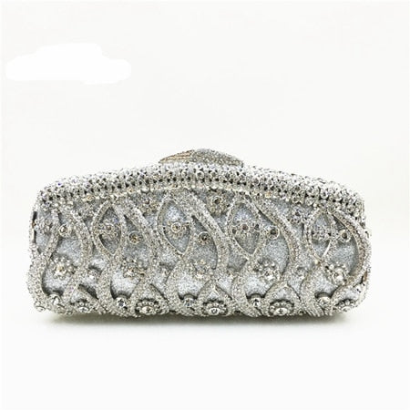 New Women's Pink Crystal Evening Bag Retro Beaded Clutch Bags Wedding Diamond Beaded Bag Rhinestone Small Shoulder Bags A134