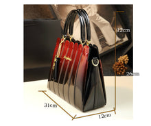 Load image into Gallery viewer, ICEV 2019 newest women leather handbags designer high quality patent leather clutch boston tote top handle bags ladies business