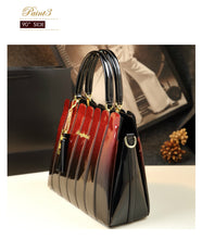 Load image into Gallery viewer, ICEV 2019 newest women leather handbags designer high quality patent leather clutch boston tote top handle bags ladies business