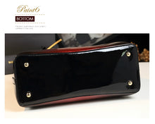 Load image into Gallery viewer, ICEV 2019 newest women leather handbags designer high quality patent leather clutch boston tote top handle bags ladies business