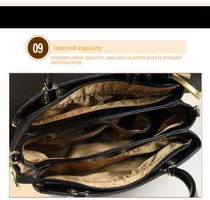 ICEV 2019 newest women leather handbags designer high quality patent leather clutch boston tote top handle bags ladies business