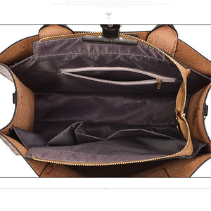2020 Hot Women's Handbag High Quality Pu Leather Women Bags Handbags Women Famous Brands Tote Bag Ladies Shoulder Bags 3 Set sac