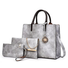 Load image into Gallery viewer, 2020 Hot Women&#39;s Handbag High Quality Pu Leather Women Bags Handbags Women Famous Brands Tote Bag Ladies Shoulder Bags 3 Set sac