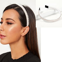 Load image into Gallery viewer, AWAYTR New Fashion Pearl Design Headband for Women Ladies White Hairband Girls Headwear Headdress Wedding Hair Accessories