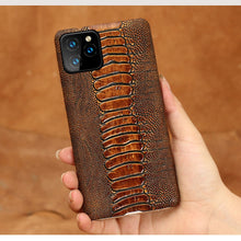 Load image into Gallery viewer, Genuine Cowhide Leather phone case For Apple iPhone 11 11 Pro 11 Pro Max X XS XS xsmax XR 5s se 5 6 6s 7 8 plus luxury Cover