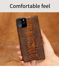 Load image into Gallery viewer, Genuine Cowhide Leather phone case For Apple iPhone 11 11 Pro 11 Pro Max X XS XS xsmax XR 5s se 5 6 6s 7 8 plus luxury Cover