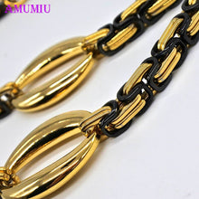 Load image into Gallery viewer, AMUMIU Italian Fashion Laser Patterns Jewelry Charms Dubai Gold Jewelry Sets African Women Big Necklace Wedding Party JS009