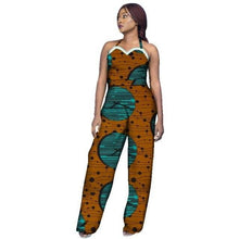 Load image into Gallery viewer, New Arrivar Strapless Jumpsuit Dashiki African Fabric Wax Print Rompers Womens Jumpsuit Traditional African Clothing WY2969