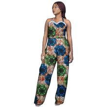 Load image into Gallery viewer, New Arrivar Strapless Jumpsuit Dashiki African Fabric Wax Print Rompers Womens Jumpsuit Traditional African Clothing WY2969