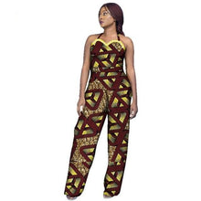 Load image into Gallery viewer, New Arrivar Strapless Jumpsuit Dashiki African Fabric Wax Print Rompers Womens Jumpsuit Traditional African Clothing WY2969