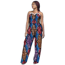 Load image into Gallery viewer, New Arrivar Strapless Jumpsuit Dashiki African Fabric Wax Print Rompers Womens Jumpsuit Traditional African Clothing WY2969