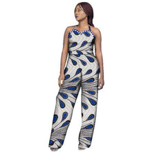 Load image into Gallery viewer, New Arrivar Strapless Jumpsuit Dashiki African Fabric Wax Print Rompers Womens Jumpsuit Traditional African Clothing WY2969